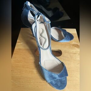 Nina Women's Elegant Dusty Blue Heels